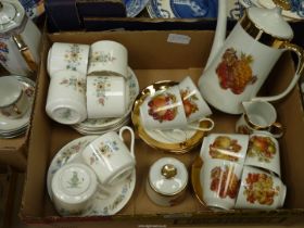 A small quantity of china to include; six Royal Doulton 'Pastorale' cups & saucers,