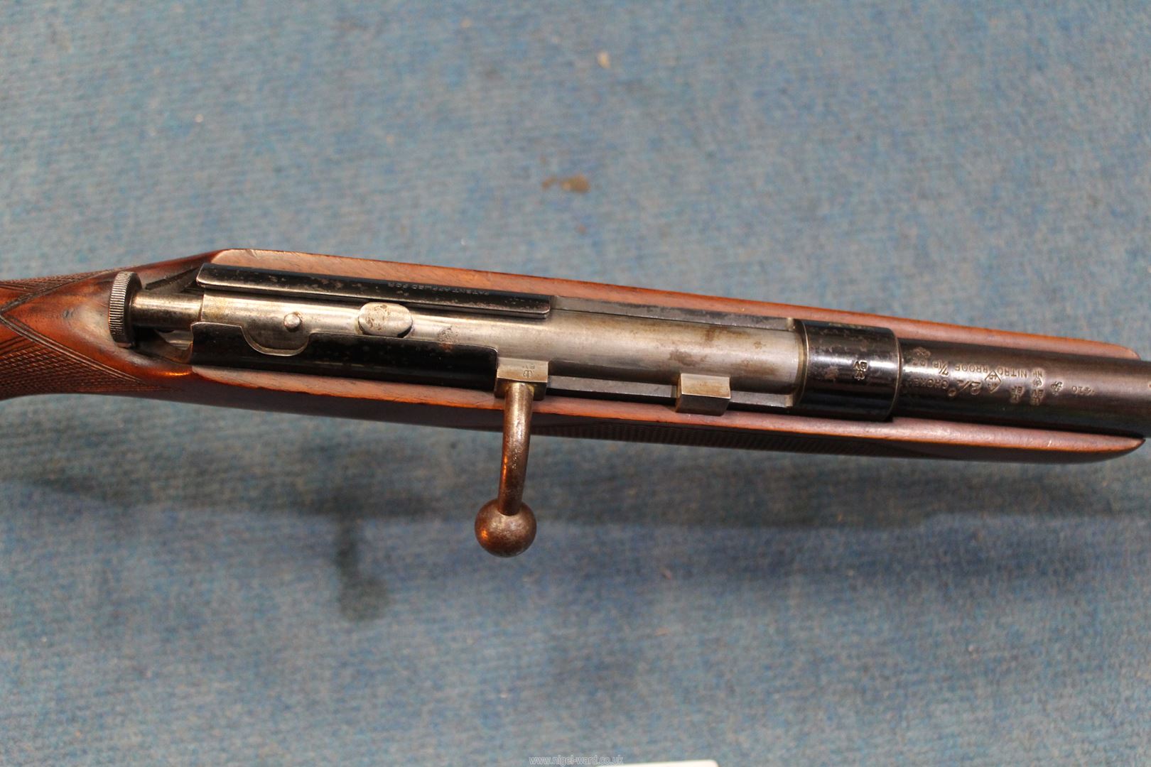 A Webley & Scott, Birmingham 25 1/2" single barrel, bolt action . - Image 3 of 7