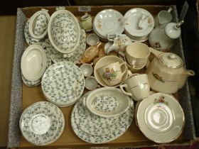 A quantity of Doll's china and nursery china tea and dinner sets.