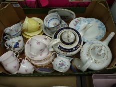 A quantity of part teasets including Tuscan, Royal Albert,