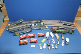 A quantity of Hornby 'OO' gauge including Intercity 125 locomotives and carriages, some a/f,