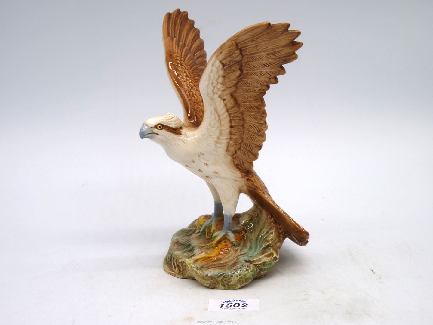 A Sylvac hand-painted figure of an Osprey, 8 1/4" tall. - Image 2 of 3