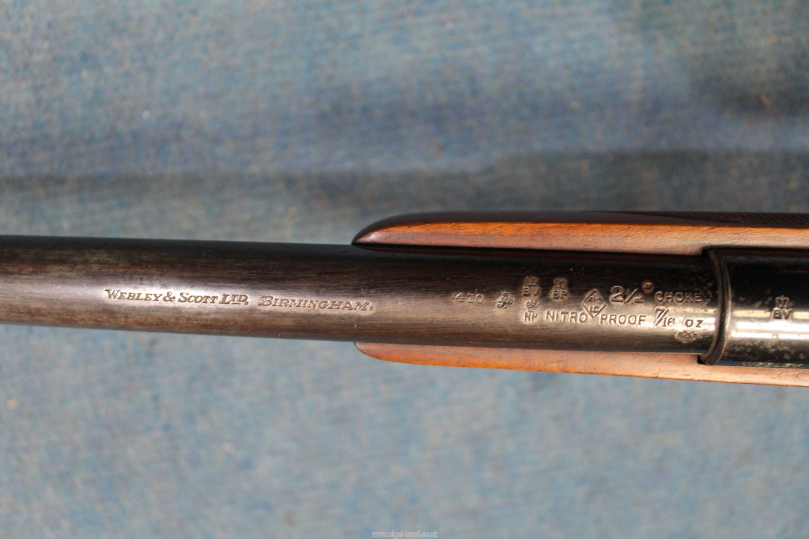 A Webley & Scott, Birmingham 25 1/2" single barrel, bolt action . - Image 4 of 7