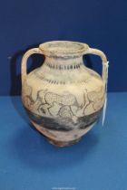An interesting and speculative ancient Italo-Corinthian two handled vase, c.