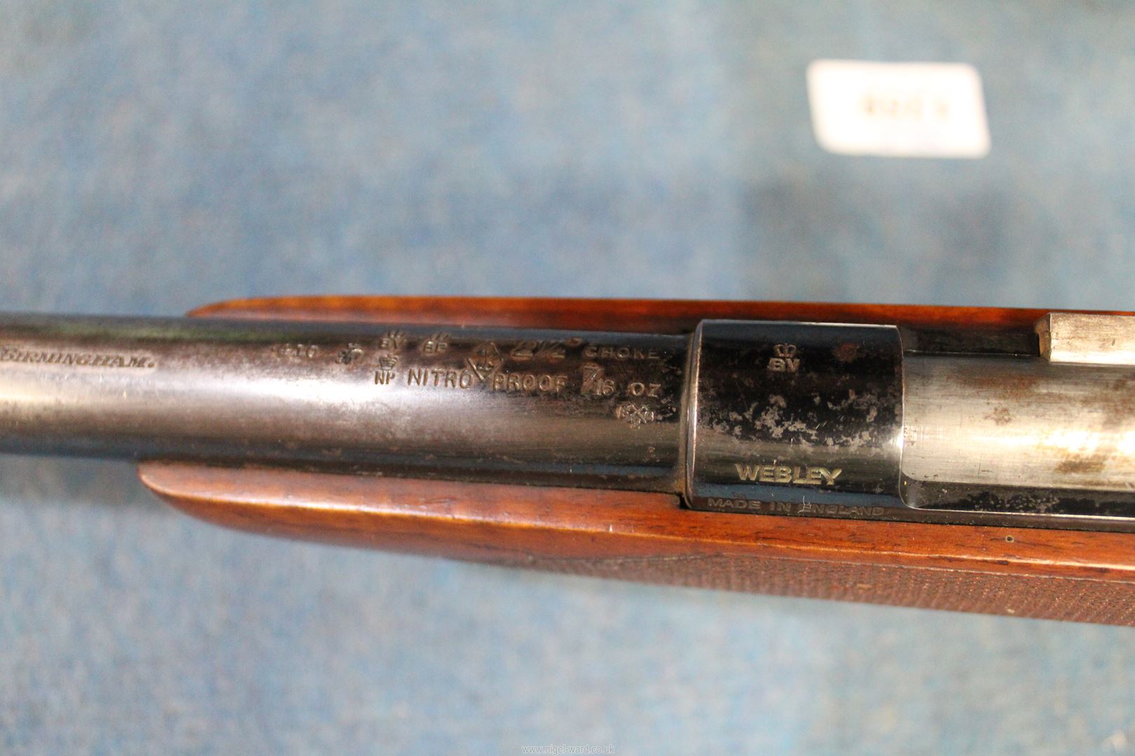 A Webley & Scott, Birmingham 25 1/2" single barrel, bolt action . - Image 5 of 7