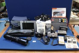 A Nikon Coolpix 5400 camera with original box and in soft case, a Kalimar 1:8 f 500 mm no.