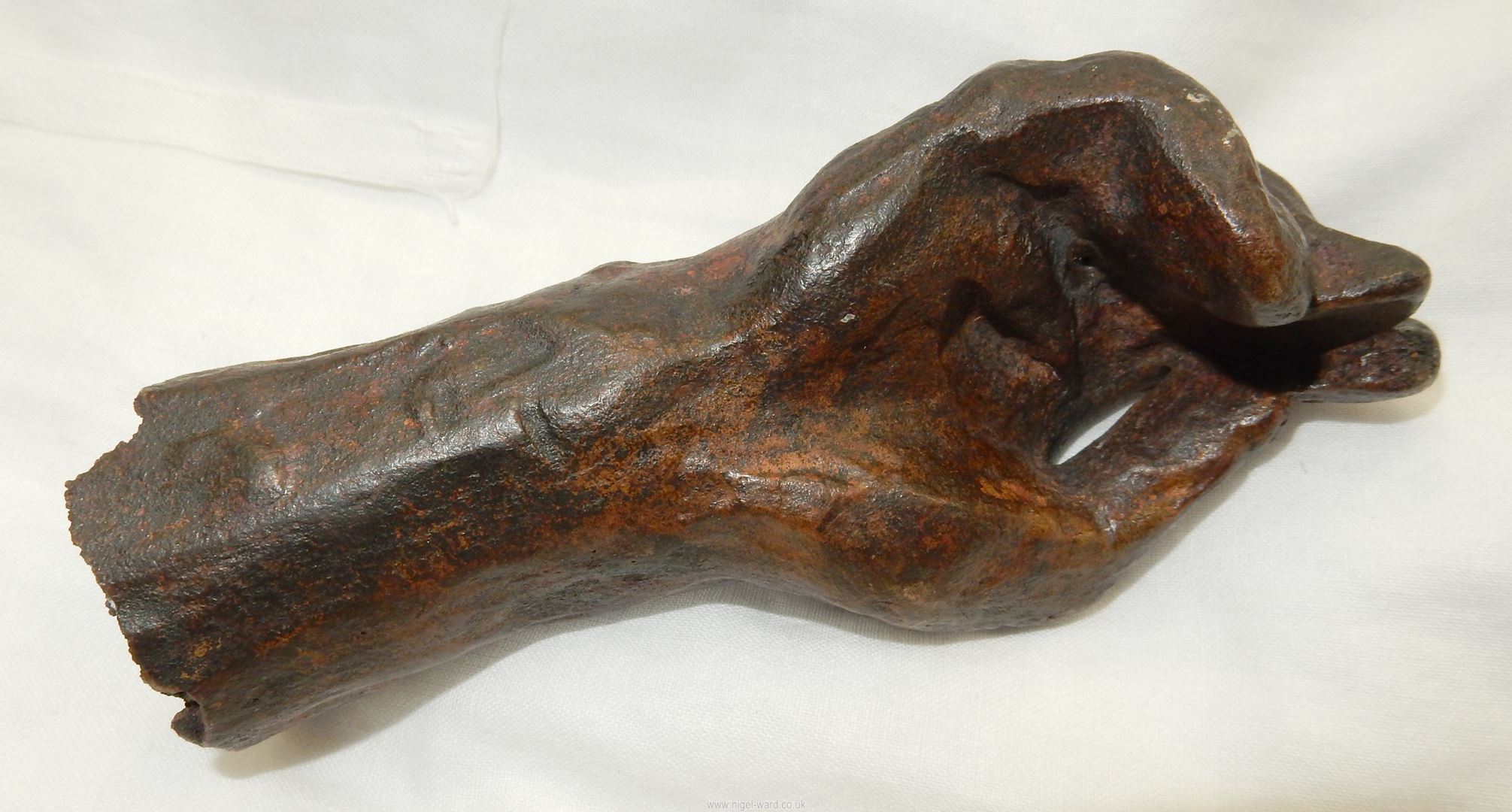 Auguste Rodin (1840-1917): a bronze study of a man's hand, - Image 8 of 14