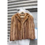 A vintage fur Jacket, possibly mink by R.C. Winterson Ltd.