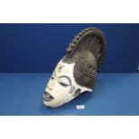 Of ethnographical interest - rare "Maiden Mask" from the Ibo people in Southern Nigeria.
