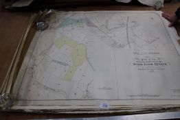 Plans of Moor Park Estate (1921) outlying portions of the estate lots 1-4 inclusive,
