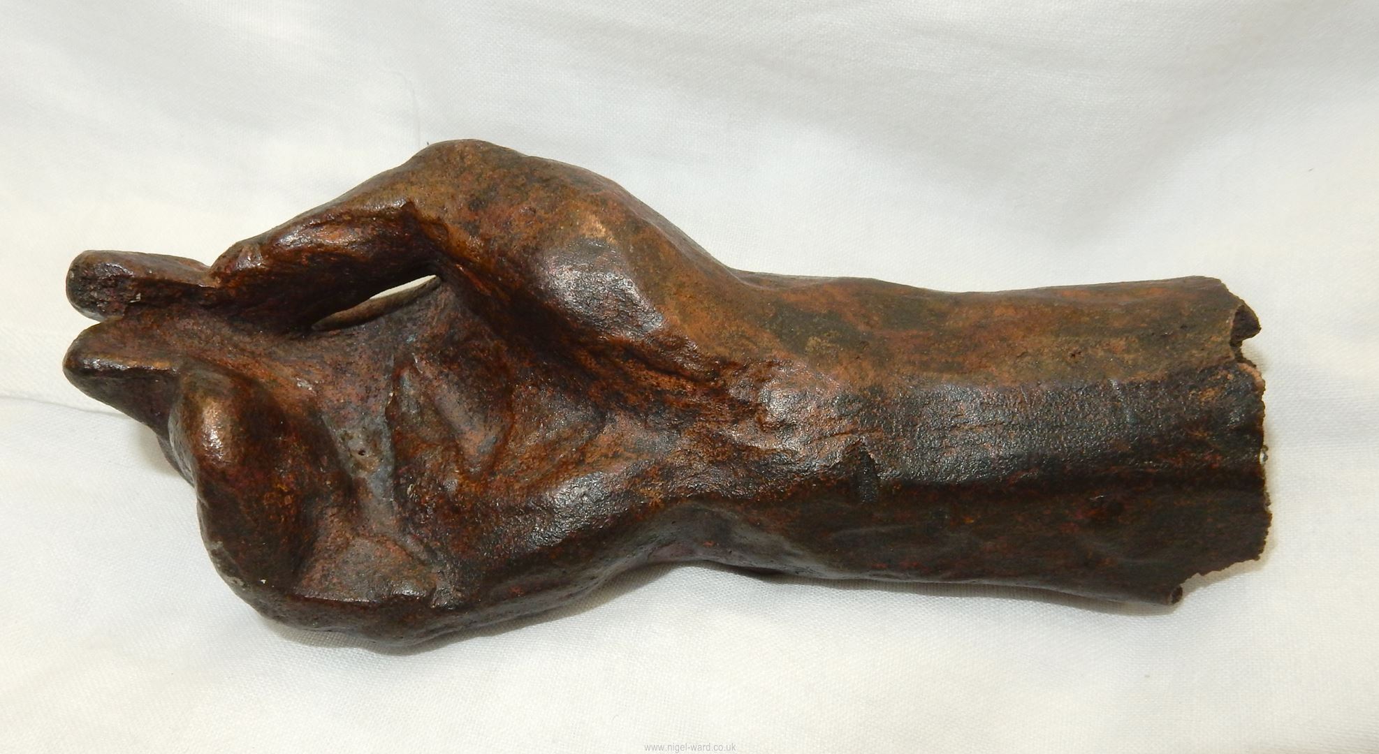 Auguste Rodin (1840-1917): a bronze study of a man's hand, - Image 11 of 14