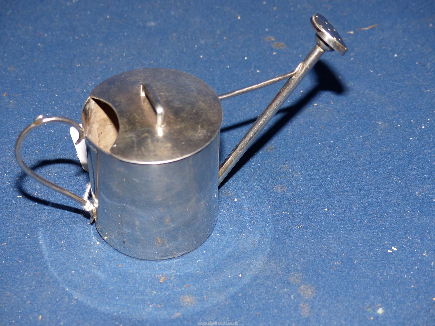 A Silver miniature Watering Can, Birmingham 1910 having some dents 69 gm. - Image 2 of 2