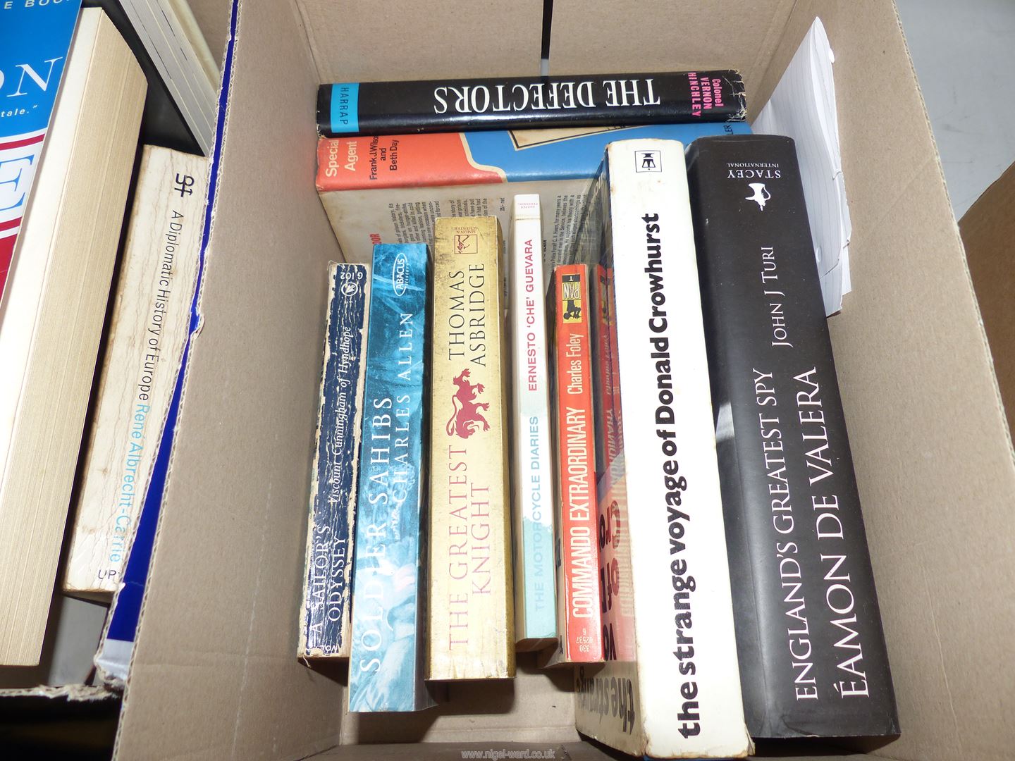 Three boxes of books to include England's Greatest Spy by John J. - Image 2 of 4