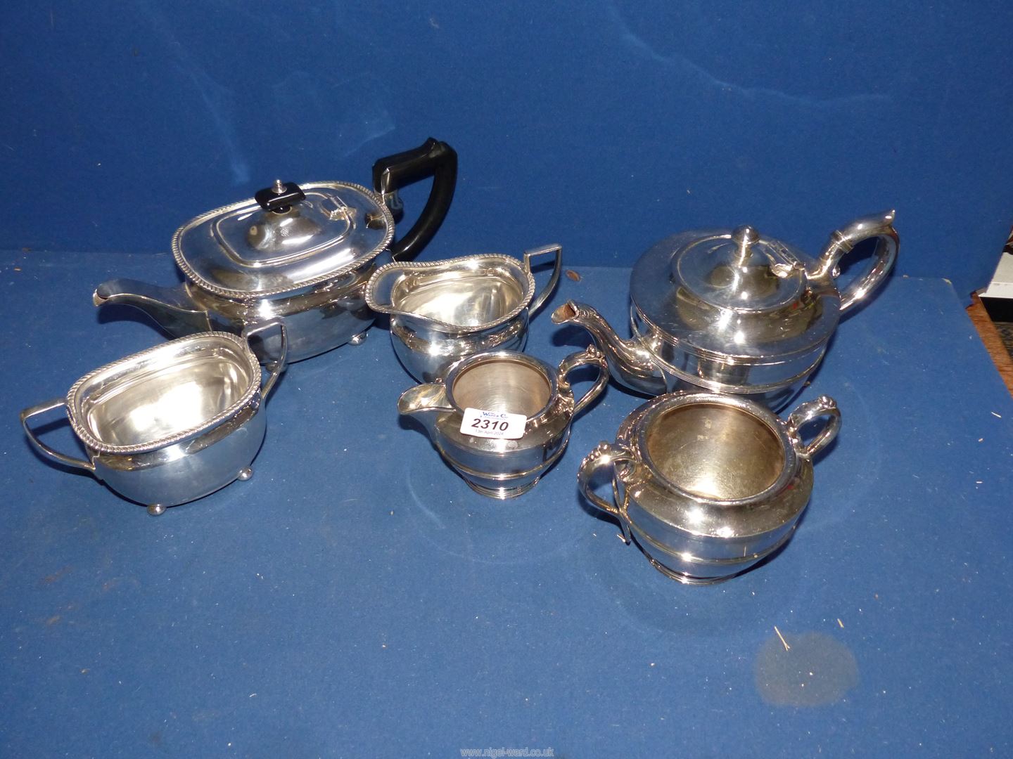 Two three piece plated teasets. - Image 2 of 2