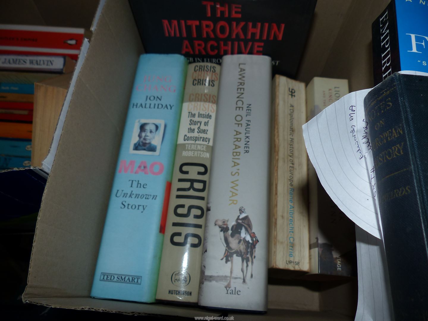 Three boxes of books to include England's Greatest Spy by John J. - Image 3 of 4