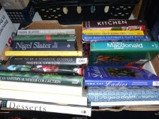 A box of Cookery books to include Nigel Slater, Antonio Carluccio, Mary Berry, Delia Smith etc.