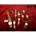 A quantity of wristwatches with expanding bracelets including Limit, Avia, Sekonda etc.