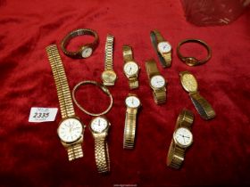 A quantity of wristwatches with expanding bracelets including Limit, Avia, Sekonda etc.