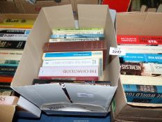 Three boxes of books to include Air War over Korea, Americans in Paris, How Parliament Works,