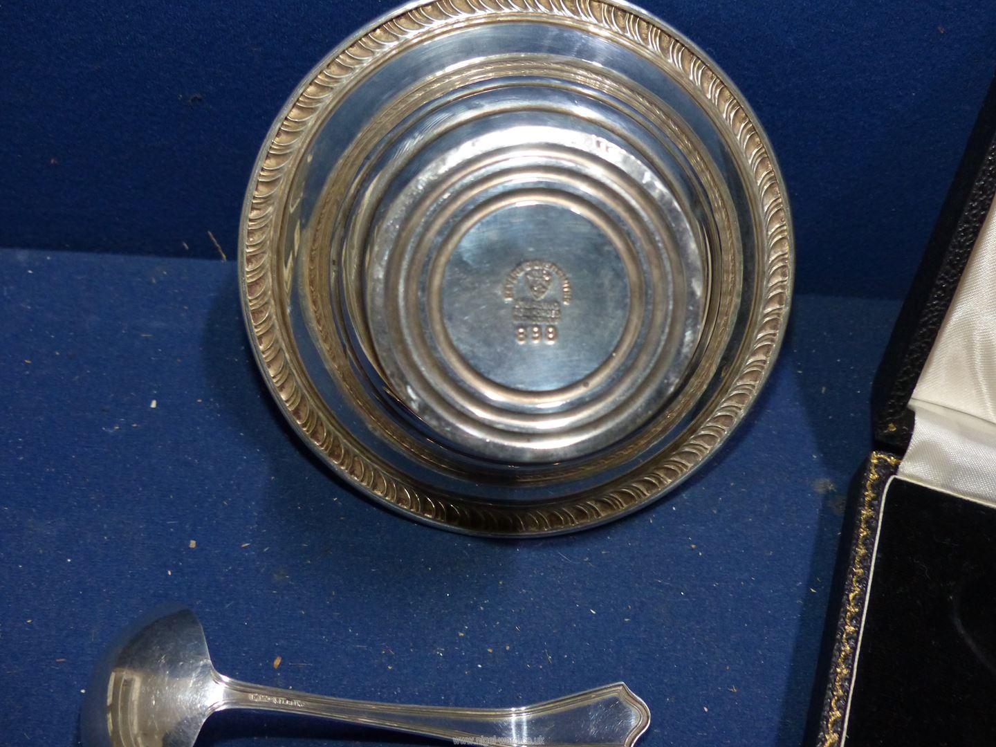 A Silver pusher, Birmingham and a sterling Silver Sauce boat and ladle. - Image 2 of 2