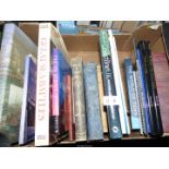 A box of books to include Great Sea Battles, Nature by Night, Shipping Practice etc.