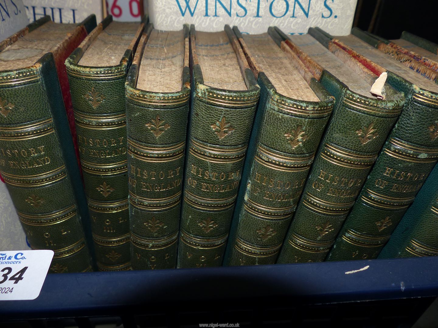 Six volumes of Winston Churchill The Second World War along with eight volumes of History of - Image 2 of 3