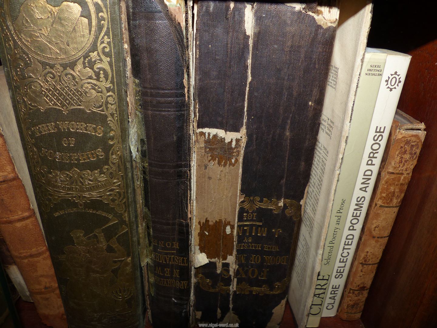 A small wooden bookcase with glass doors containing books to include Wayside and Woodland Trees, - Image 2 of 3