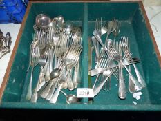 A cutlery box and plated cutlery to include; Arthur Price, Dixon, etc.