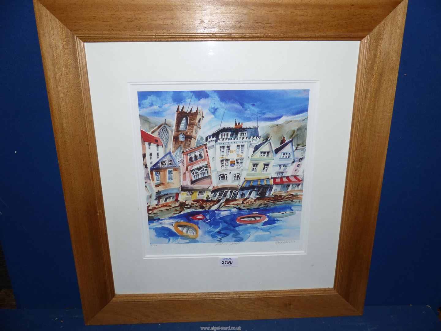 A Sue Howells Limited Edition Print (no: 12/125) titled 'Happy Days (Dartmouth)',