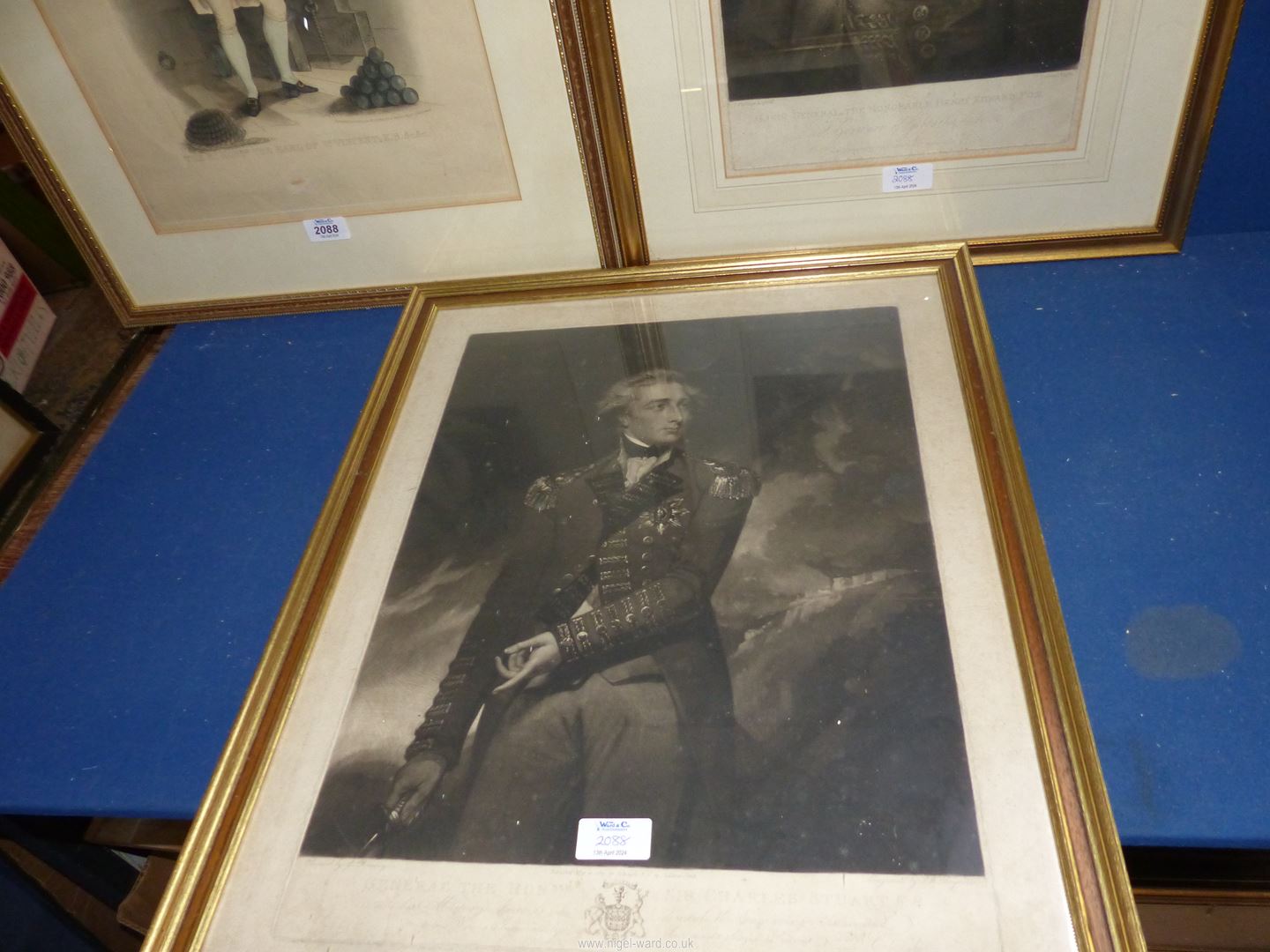 Three framed and mounted Prints to include The Right Honorable The Earl of St. - Image 4 of 4