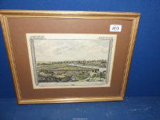 A framed and mounted Print of Paris (a general view).