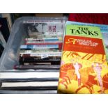 A tub of War related books to include The Tanks, The Second World War,