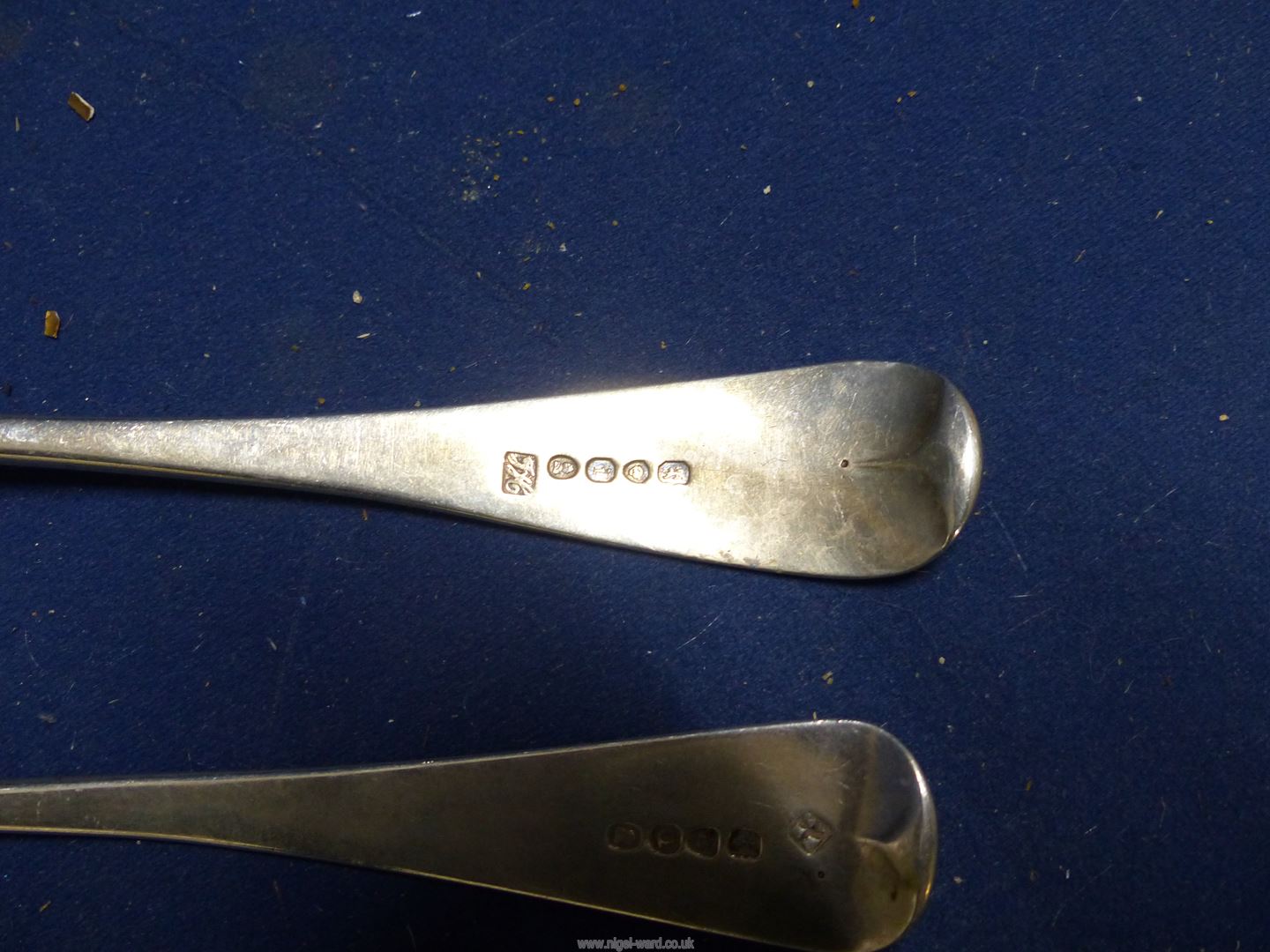 Two London Silver serving spoons, one dated 1824 Jonathan Hayne, - Image 3 of 3