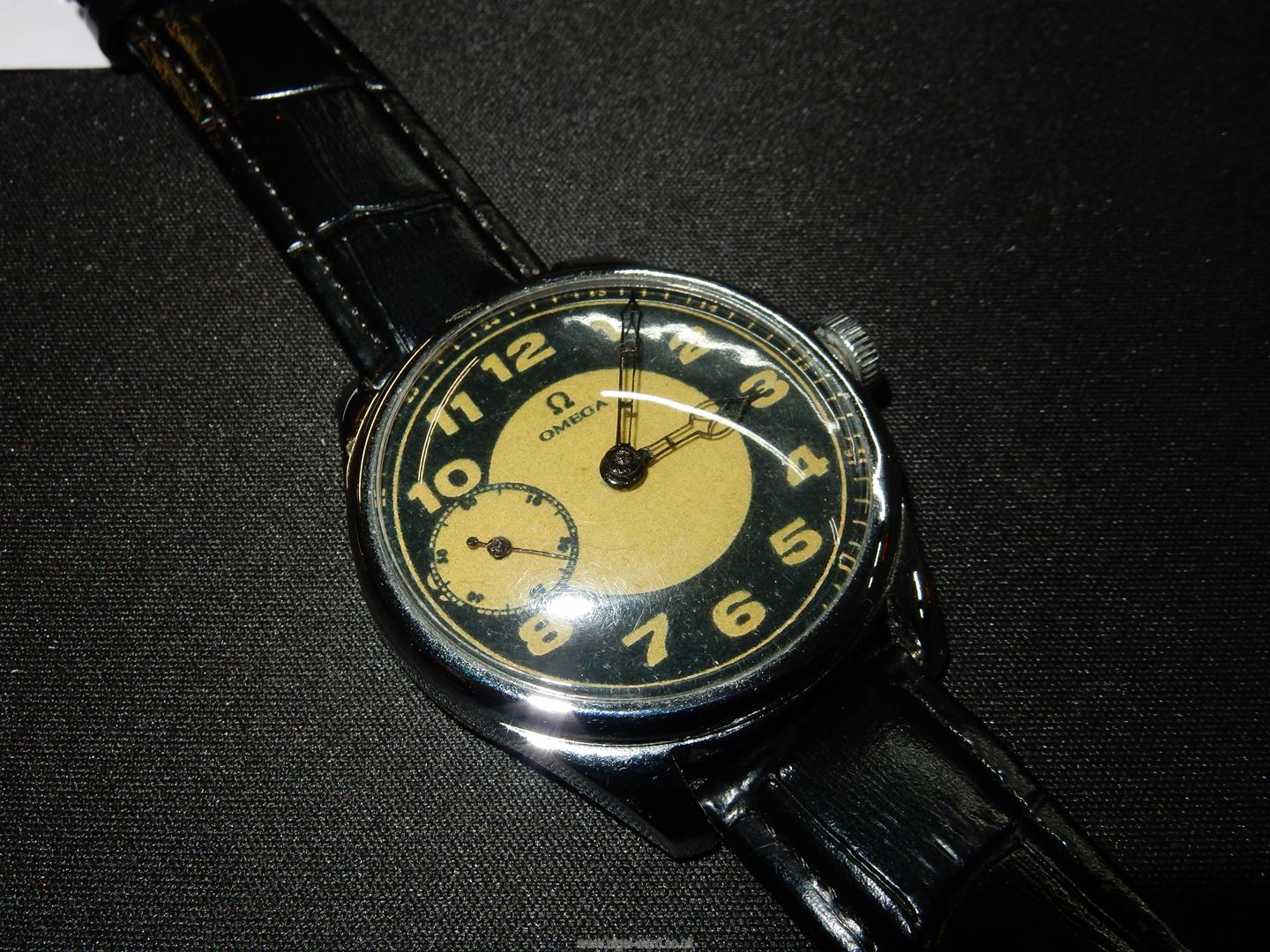 A wristwatch with converted Omega Pocket Watch movement. - Image 3 of 8