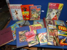 A large quantity of children's books and annuals to include The Children's Golden Treasure Book for