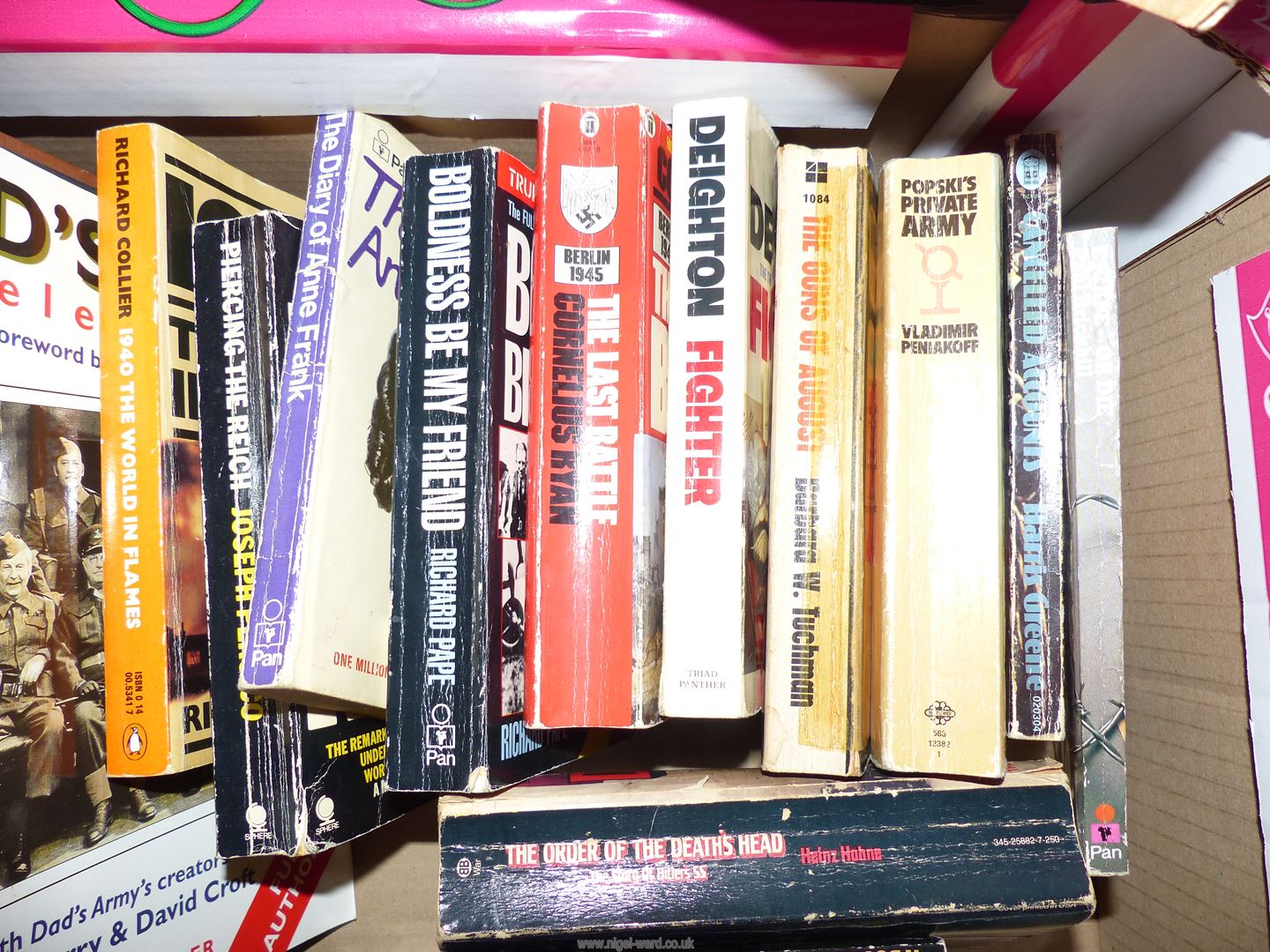 A box of War and railway books to include The Hardest Day by Alfred Price, Len Deighton Fighter, - Bild 3 aus 4