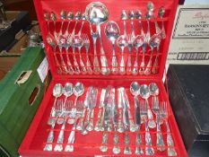 A canteen of Kings pattern cutlery.