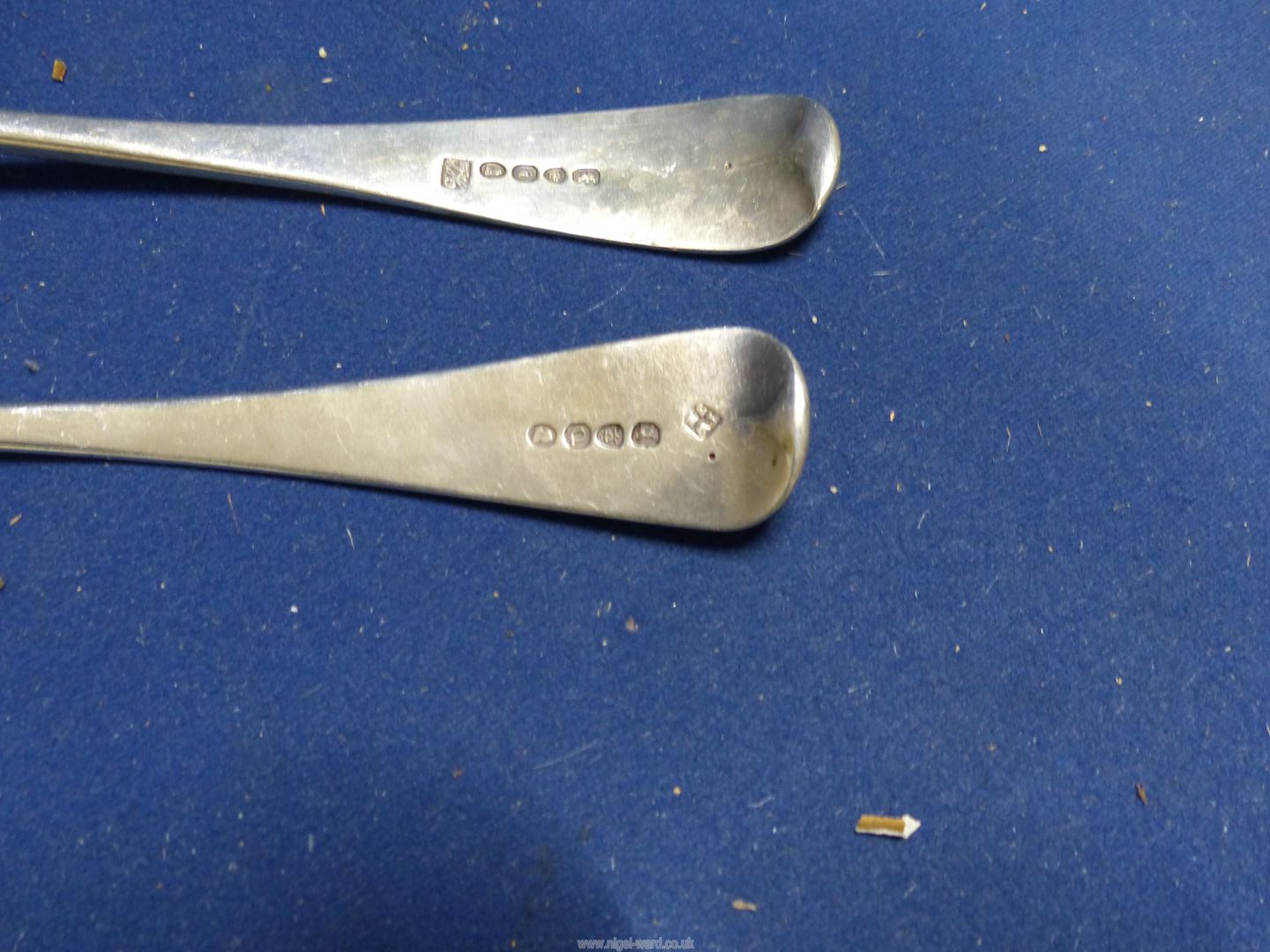Two London Silver serving spoons, one dated 1824 Jonathan Hayne, - Image 2 of 3