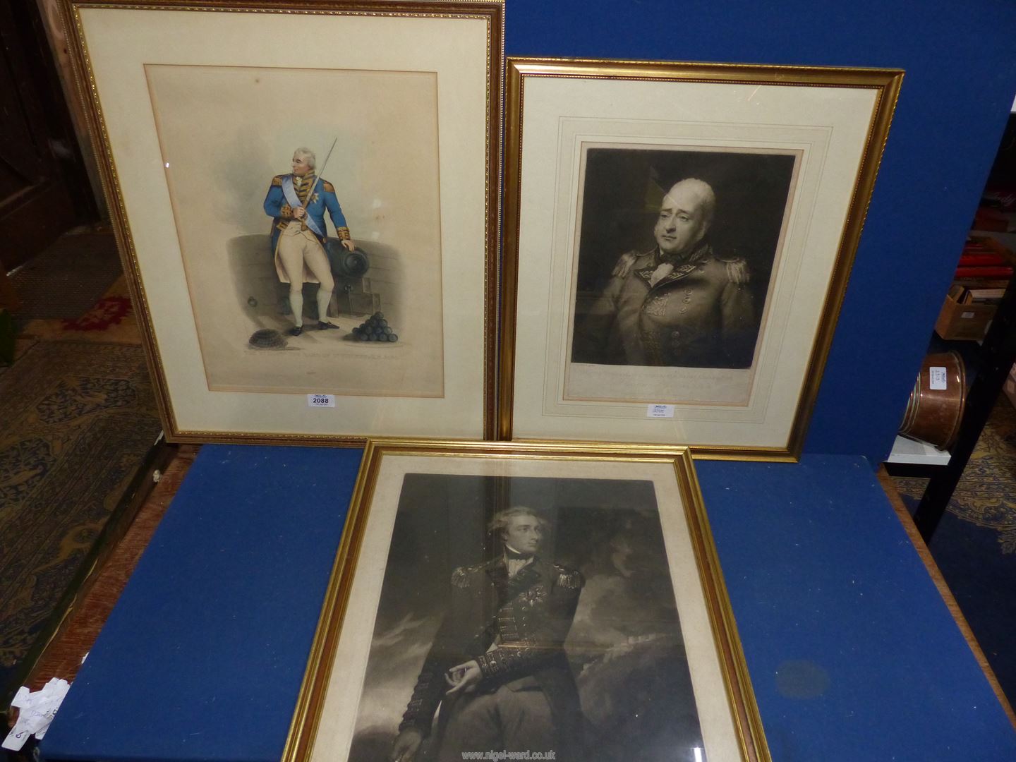 Three framed and mounted Prints to include The Right Honorable The Earl of St.