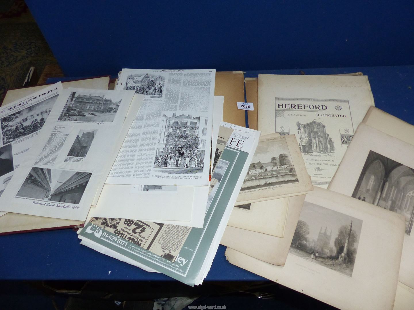 Herefordshire illustrated and cuttings from Country Life Magazines.