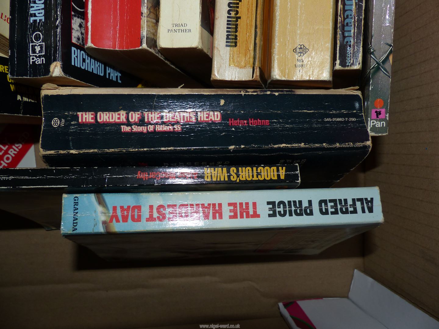 A box of War and railway books to include The Hardest Day by Alfred Price, Len Deighton Fighter, - Bild 4 aus 4