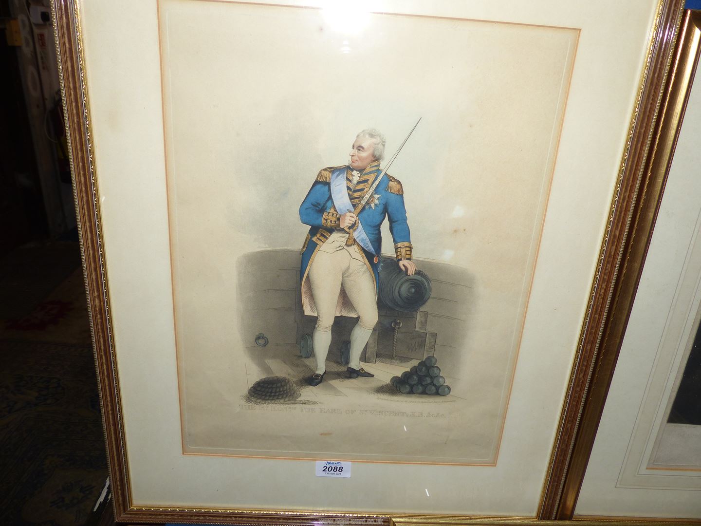 Three framed and mounted Prints to include The Right Honorable The Earl of St. - Image 2 of 4