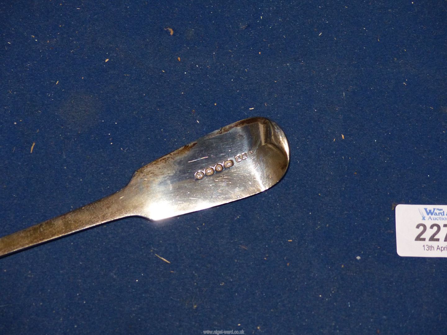 A George IV silver Basting Spoon, London 1828, makers William Eaton, 141 gms. - Image 2 of 2