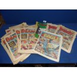 A quantity of Beano and Dandy Comics from the 1980's.