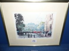 A Limited Edition Print (no: 96/350) 'Wien/Vienna', indistinctly signed, 16 1/2" x 13 1/2".
