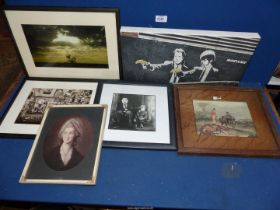 A quantity of miscellaneous Prints including; a Portrait of a lady, a hunting print, etc.