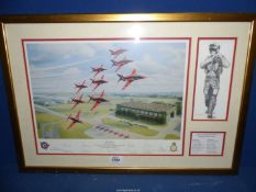 A framed Print to commemorate the Red Arrows 40th Anniversary in 2004 (no: 45/100) titled 'Ruby