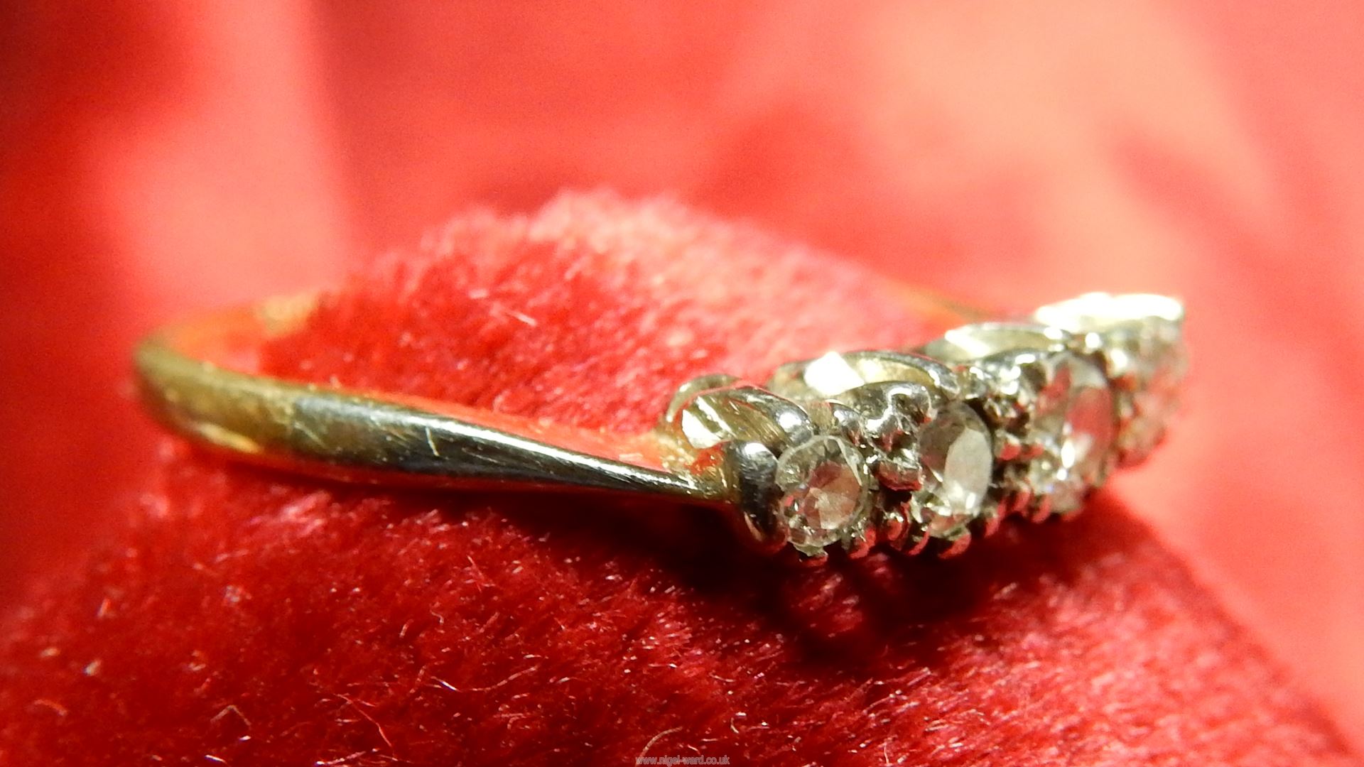 A 18ct Diamond ring having five graduated diamonds. - Image 10 of 10