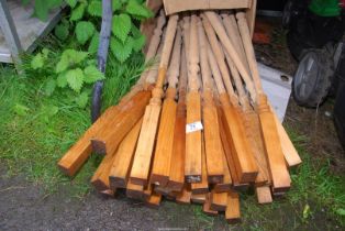 A quantity of stair rods.