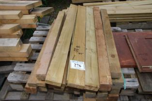 40 lengths of tanalised timber 3" x 2" and 4" x 2" x 47" long.